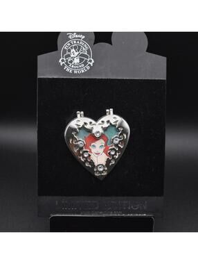 Disney Shopping Ariel Little Mermaid Hinged Heart LE 300 Pin (C3)